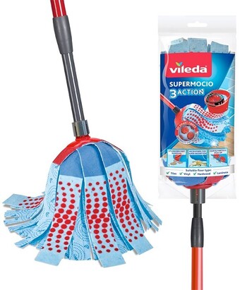 BIG W Vileda SuperMocio 3 Action Microfibre Strip Mop offer