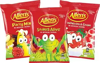 BIG W Allens Medium Bag Range 160g-200g offer