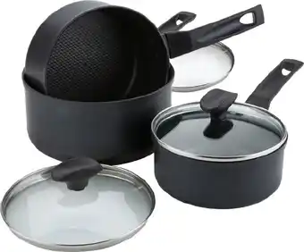 BIG W Raco 9X Tougher Non-Stick Saucepan Set 3 Piece offer