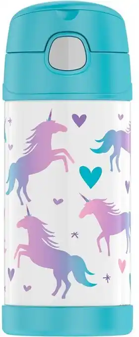 Thermos Funtainer Vacuum Insulated Drink Bottle 355mL - Unicorn