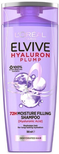 L'Oreal Paris Elvive Hyaluron Plump 72H Moisture Filling Shampoo 300mL