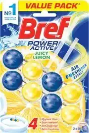 BIG W Bref Toilet Cleaner 2x50g - Juicy Lemon offer