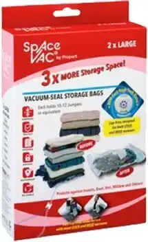 BIG W Space Vac Large Vacuum-Seal Storage Bags 2 Pack offer
