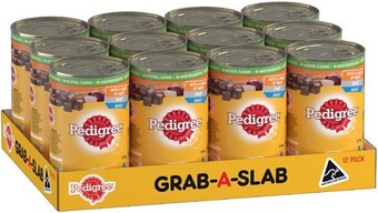 BIG W Pedigree 12-Pack Dog Food Can Varieties 1.2kg offer