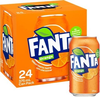 Fanta Cans 375mL 24 Pack