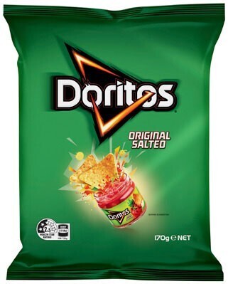 BIG W Doritos Corn Chips Original Salted Share Pack 170g offer