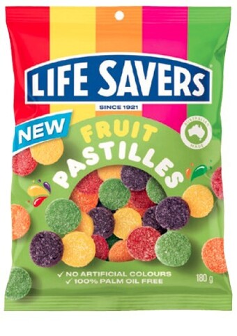 BIG W Life Savers Fruit Pastilles 180g offer