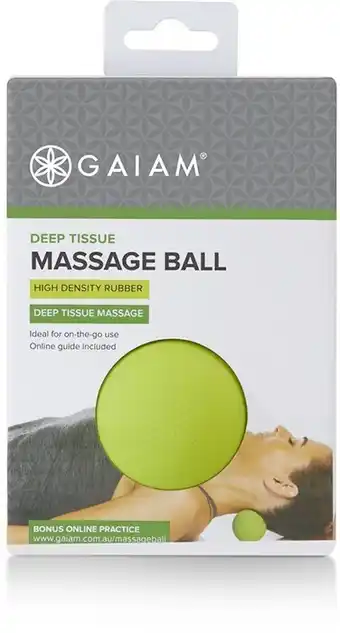 BIG W Gaiam Green Deep Tissue Massage Ball offer