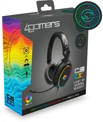 BIG W 4Gamers C6-100 Light Up Headphones offer