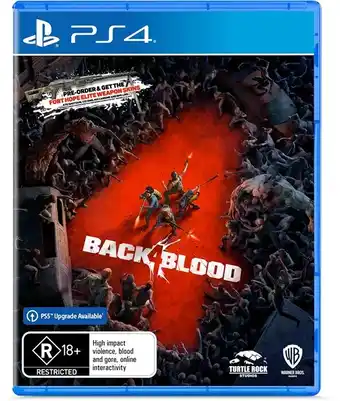 BIG W PS4 Back 4 Blood offer
