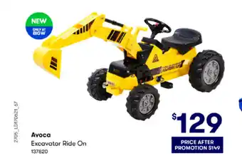 BIG W Avocado Excavator Ride On offer