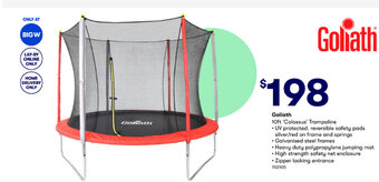 BIG W Goliath 10ft Colossus Trampoline offer