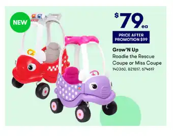 BIG W Grow'N Up Roadie The Rescue Coupe or Miss Coupe offer