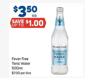 Foodland Fever-Tree Tonic Water 500ml offer