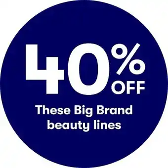 BIG W 40% off These Big Brand Beauty Lines offer