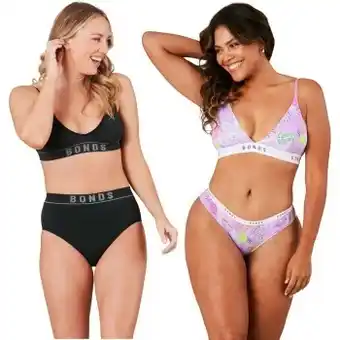 BIG W Selected Bonds Triangle Crops and Briefs offer