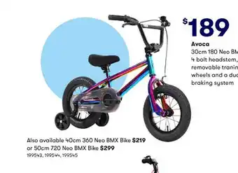 BIG W Avoca 30cm 180 Neo Bmx Bike offer
