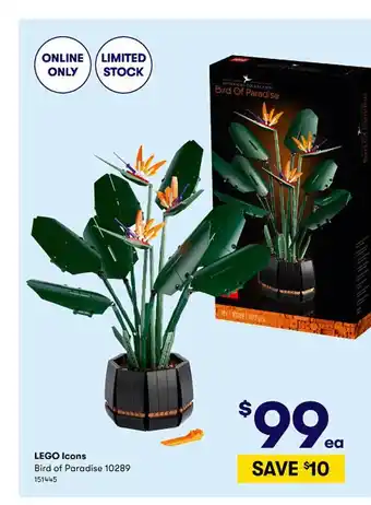 BIG W Lego Icons Bird Of Paradise 10289 offer