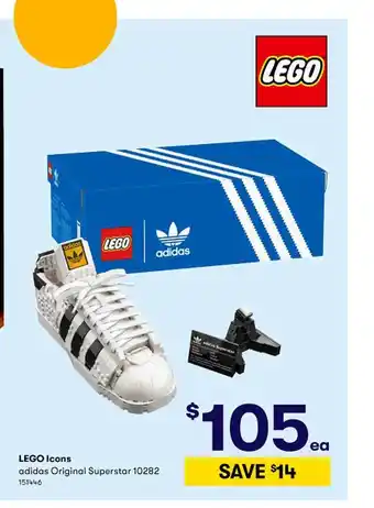 BIG W Lego Icons Adidas Original Superstar 10282 offer