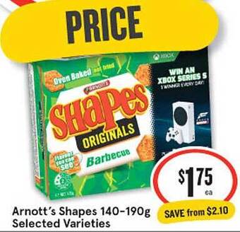 IGA Arnott's Shapes offer