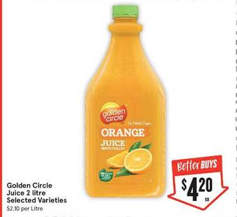 IGA Golden Circle Juice offer