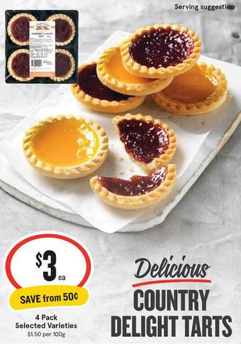 IGA Country Delight Tarts offer