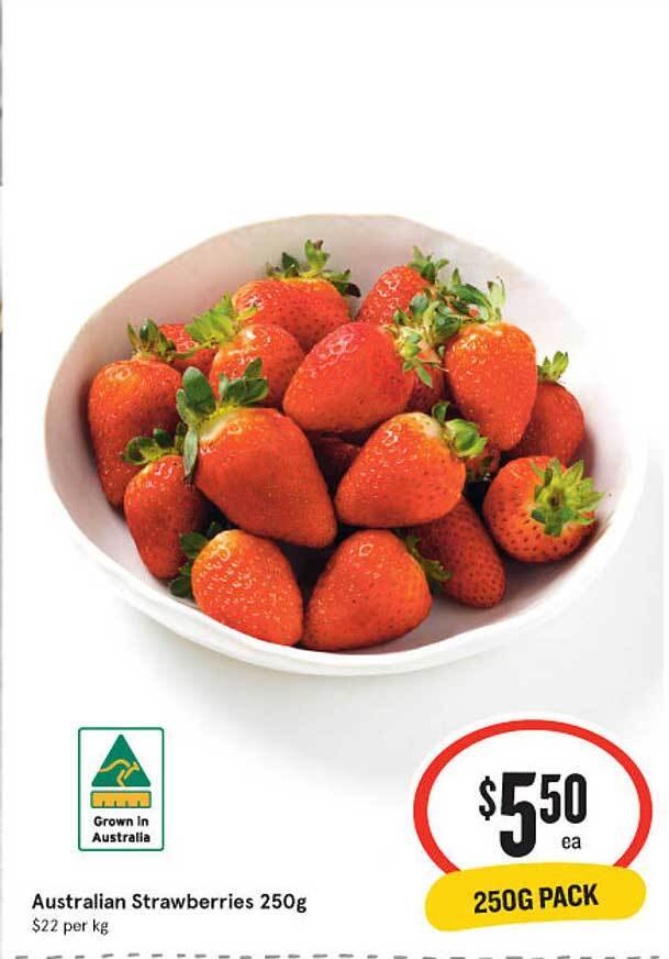 Australian Strawberries 250g offer at IGA