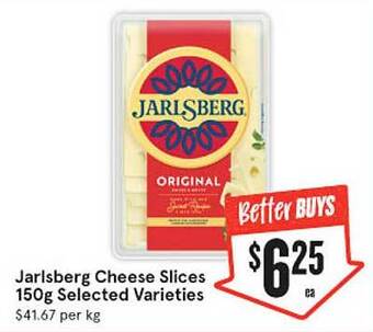 IGA Jarlsberg Cheese Slices 150g offer