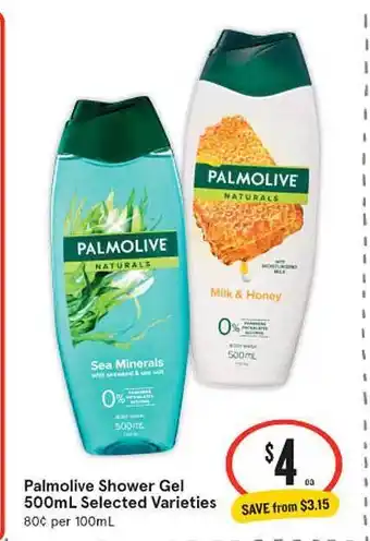 IGA Palmolive Shower Gel 500ml offer