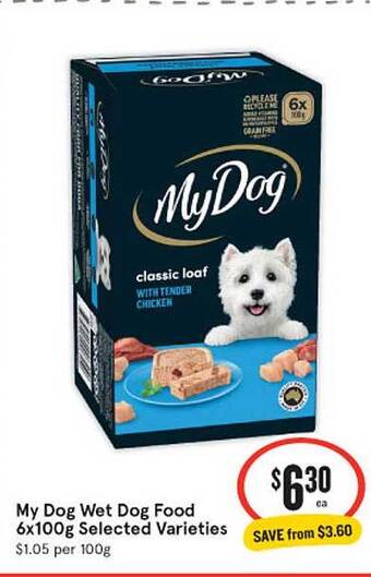 IGA My Dog Wet Dog Food offer