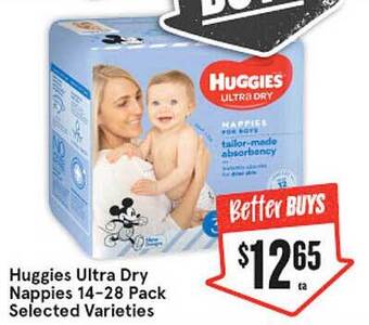 IGA Huggies Ultra Dry Nappies offer