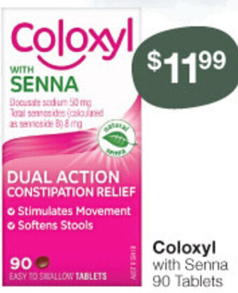 Pharmacy Best Buys Coloxyl With Senna 90 Tablets offer