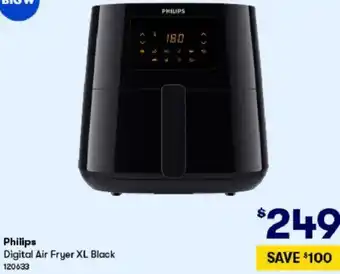 BIG W Philips Digital Air Fryer XL Black 120633 offer