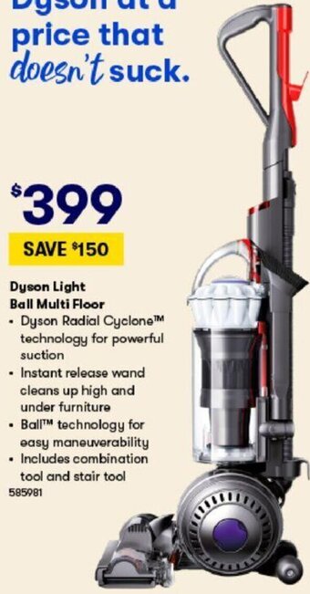 BIG W Dyson Light Ball Multi Floor offer