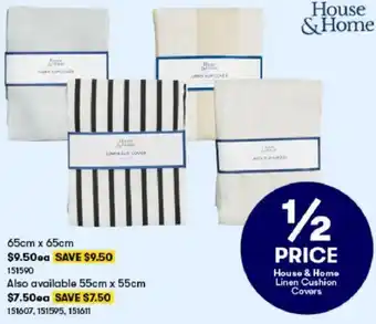 BIG W House & Home 55cm x 55cm 151607, 15195, 151611 offer