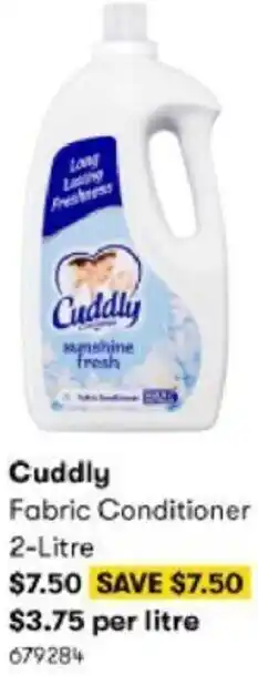 BIG W Cuddly Fabric Conditioner 2L 679284 offer