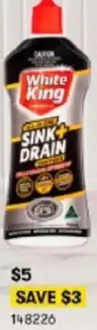 BIG W White King Sink + Drain 148226 offer