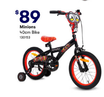 BIG W Minions 40cm bike offer
