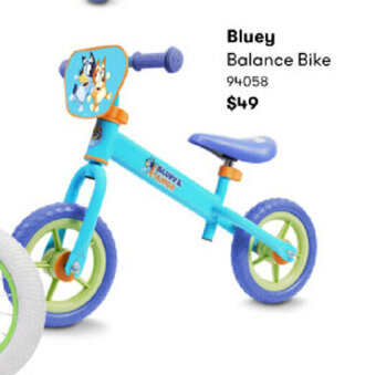BIG W Bluey Balance Bike offer