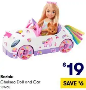 BIG W Barbie Chelsea Doll And Car 181968 offer