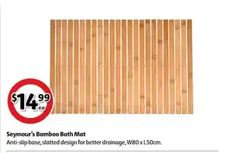 Coles Seymour's Bamboo Bath Mat offer