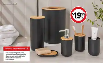 Coles Seymour's 6 Piece Bathroom Set offer