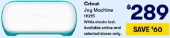 BIG W Cricut Joy Machine 111215 offer