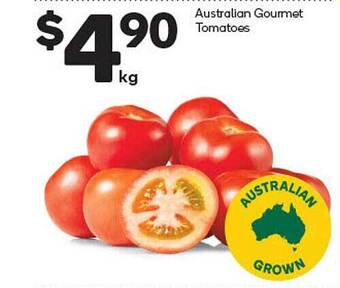 Woolworths Australian Gourmet Tomatoes offer