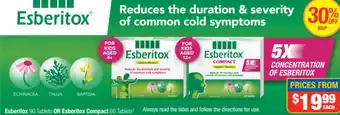 Esberitox 90 Tablets or Esberitox Compact 60 Tablets