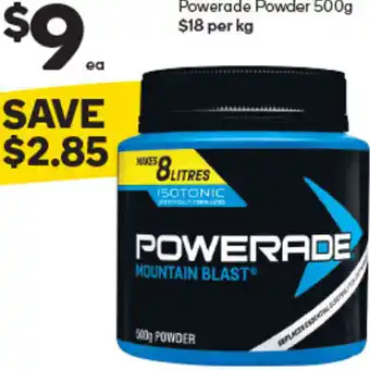 Woolworths Powerade Powder 500g offer