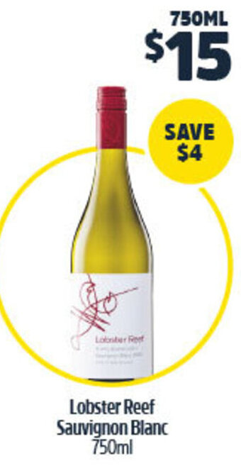 Woolworths Lobster Reef Sauvignon Blanc 750ml offer