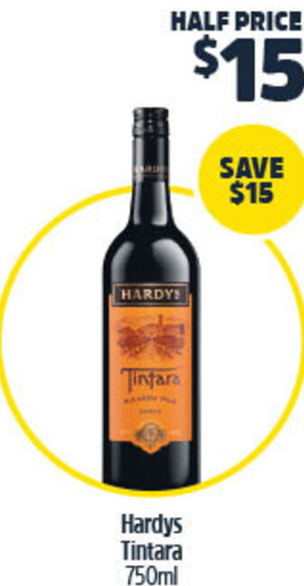 Woolworths Hardys Tintara 750ml offer