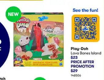 BIG W Play-Doh Lava Bones Island offer