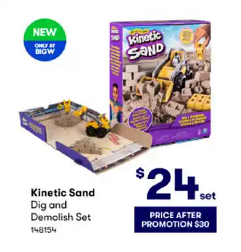 BIG W Kinetic Sand Dig and Demolish Set offer